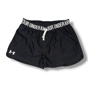 Under Armour Girls Athletic Black Shorts